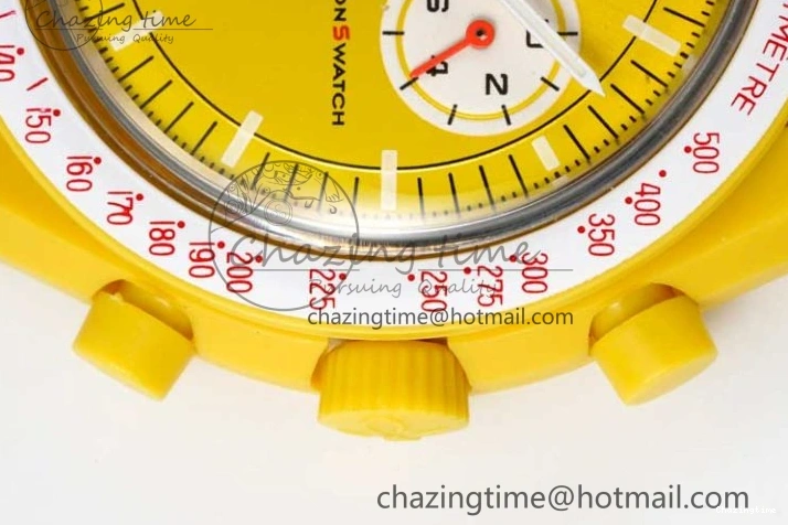 1223 Speedmaster Misson To The Sun 1:1 Best Edition Yellow Dial On Nylon Strap Quartz FlexibleFit 7855